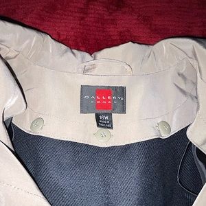 Plus Size Gallery Long Hooded Rain coat